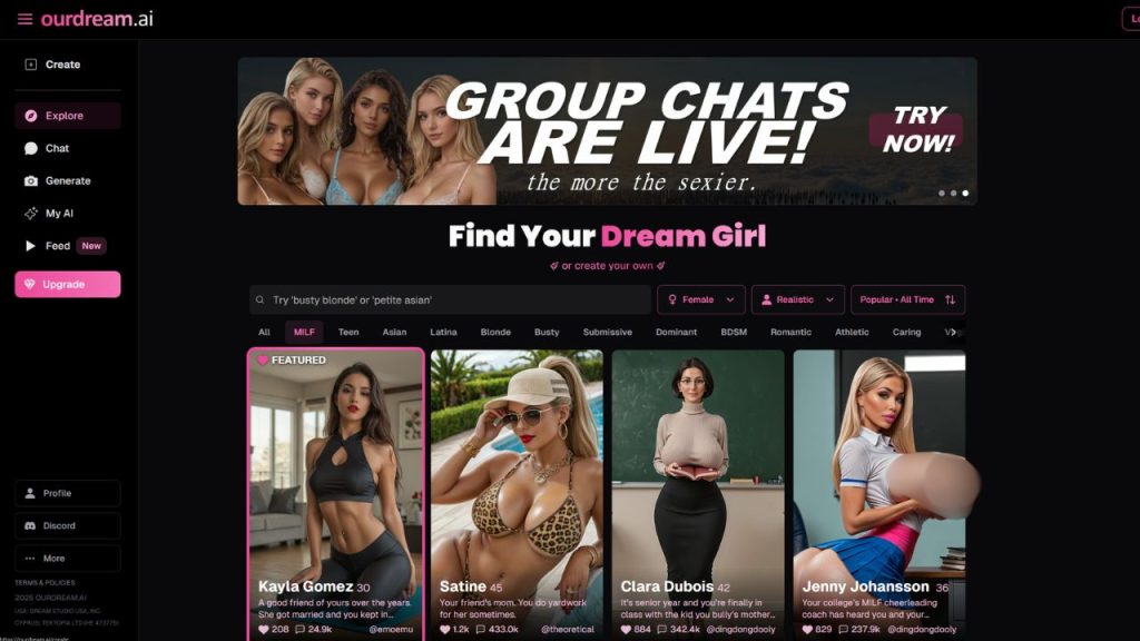 ourdream.ai home page